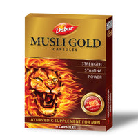 Musli Gold Capsules - 10Capsules ( Clearance Sale Expiry: May/2022 ) - Dabur - Medizzo.com