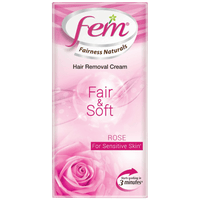 Fem Hair Removal Cream Rose, For Sensitive Skin - 25gm - Dabur - Medizzo.com