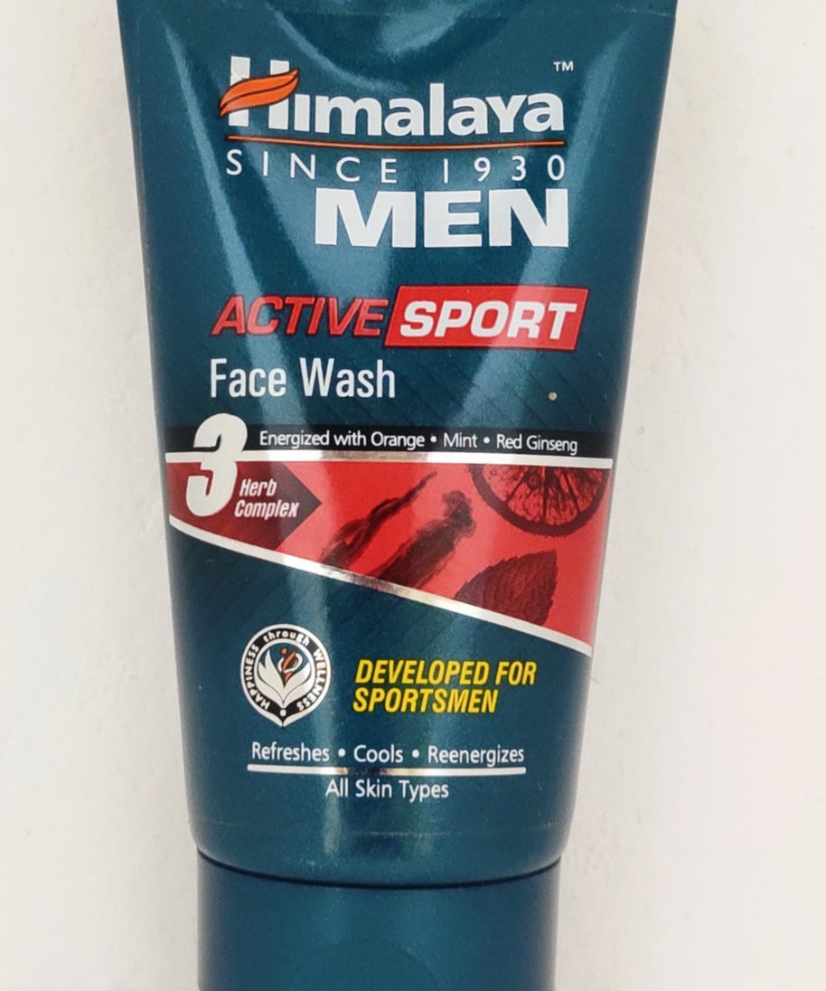 Himalaya men active sport face wash 50ml -  Himalaya - Medizzo.com