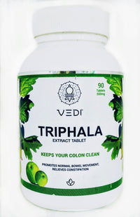 Vedi Triphala Extract Tablets - 90Tablets - Vedi Herbals - Medizzo.com