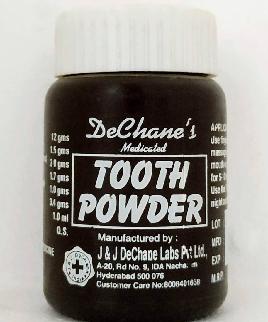JJ Dechane Medicated Toothpowder 50gm -  JJ Dechane - Medizzo.com