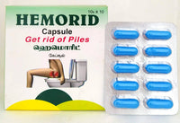 Hemorid Capsules - 10Capsules - Sathyas - Medizzo.com