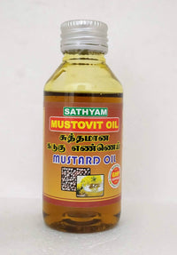 Mustovit mustard oil 100ml - Sathyam Herbals - Medizzo.com