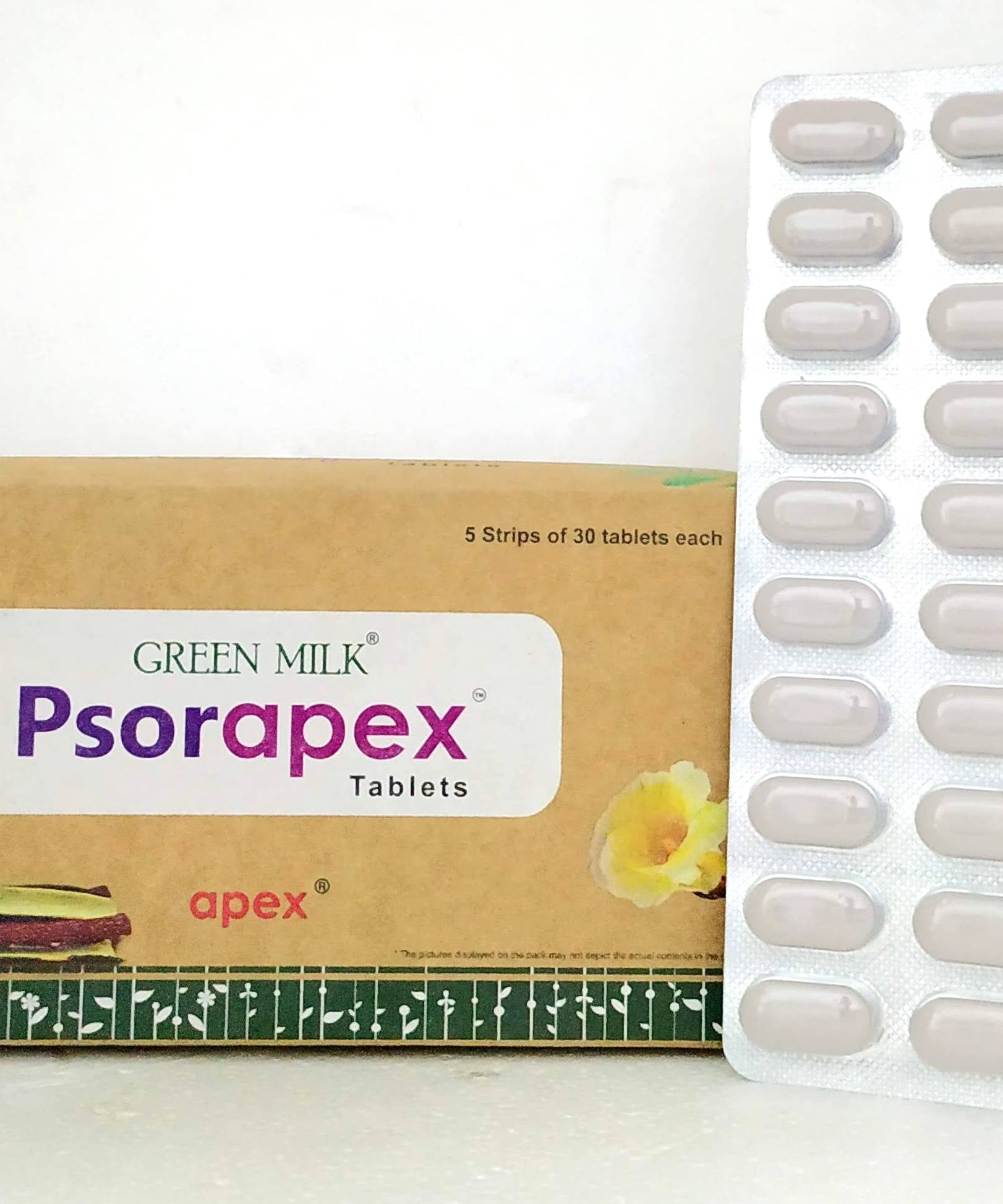 Psorapex Tablets - 30Tablets -  Apex Ayurveda - Medizzo.com