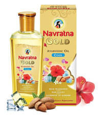 Navratna Gold Ayurvedic Cool Oil 200ml - Emami - Medizzo.com
