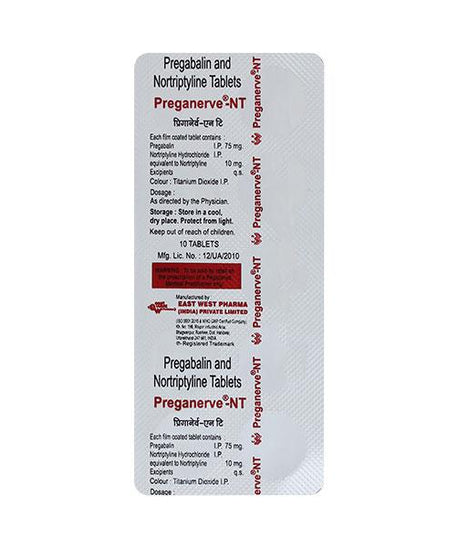 Preganerve NT Tablets - 10Tablets -  East West Pharma - Medizzo.com