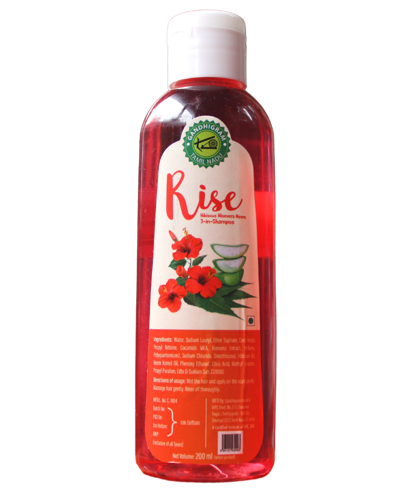 Rise - Hibiscus, Aloevera and Neem Shampoo 200ml -  Lakshmi Seva Sangham - Medizzo.com