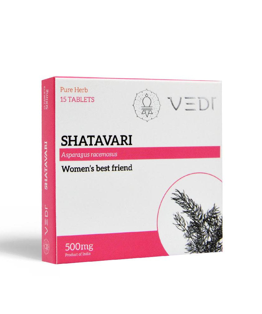 Shatavari Tablets - 15Tablets -  Vedi Herbals - Medizzo.com