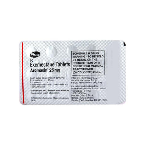 Aromasin 25mg Tablets -  15's Strip