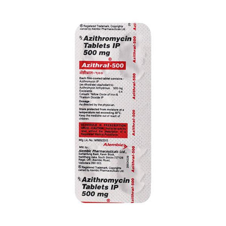 Azithral 500 Tablets - 5Tablets