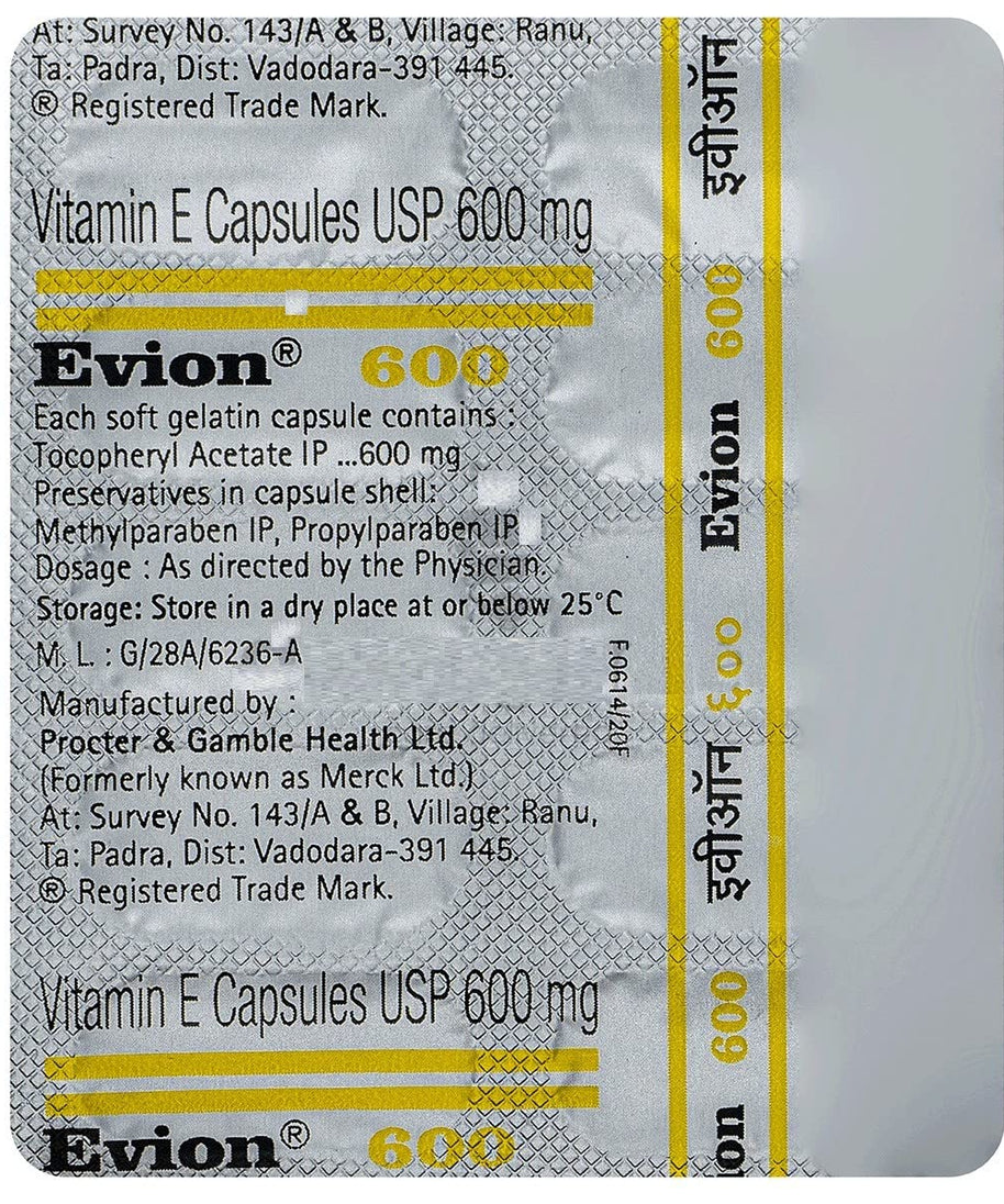 Evion 600mg Capsules - 10Capsules