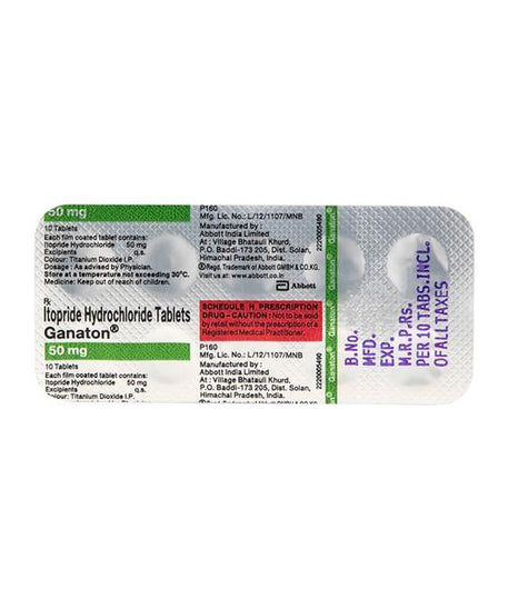 Ganaton 50mg Tablets - 10Tablets