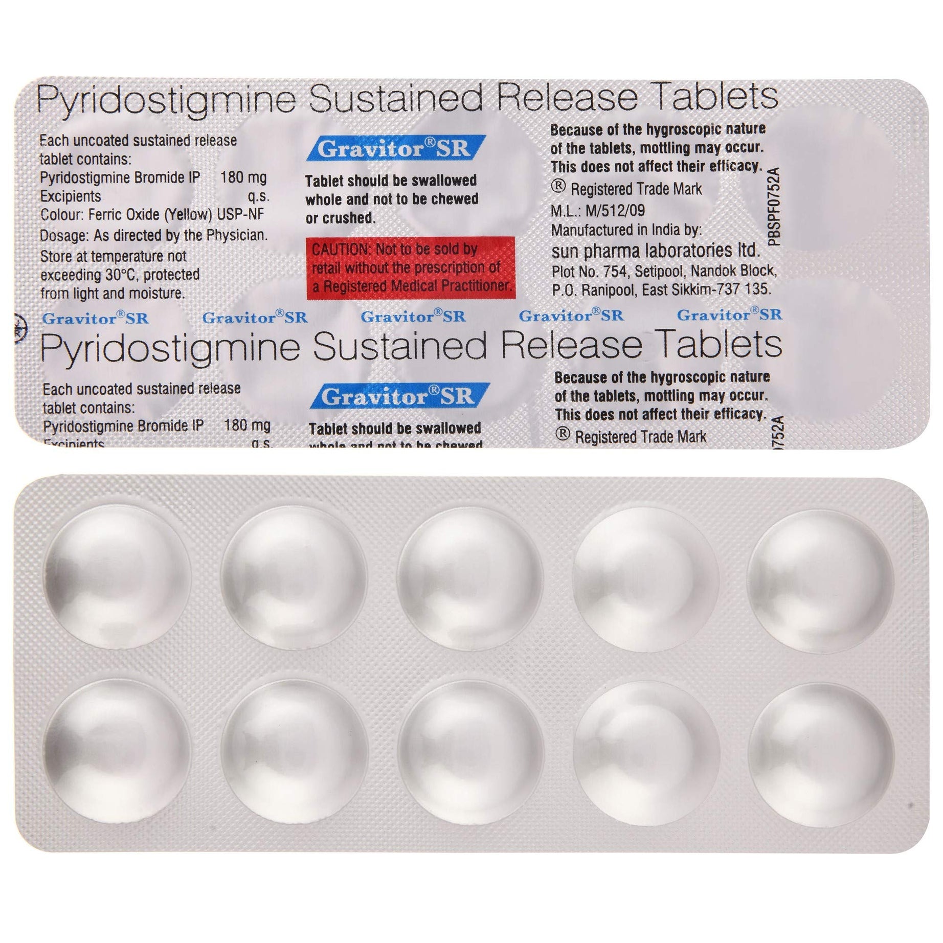 Gravitor SR Tablets - 10Tablets