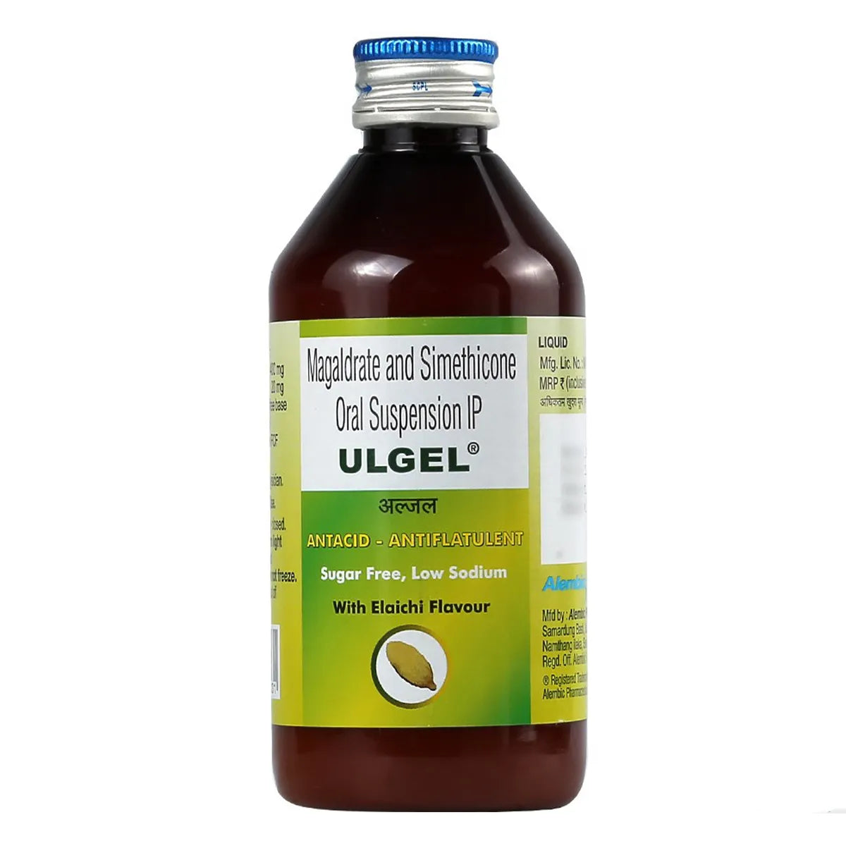 Ulgel Syrup 200ml - Elaichi Sugarfree flavour