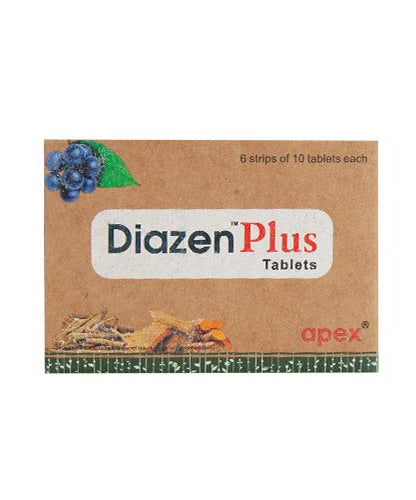 Diazen Plus 10Tablets -  Apex Ayurveda - Medizzo.com