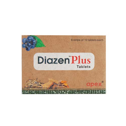 Diazen Plus 10Tablets -  Apex Ayurveda - Medizzo.com