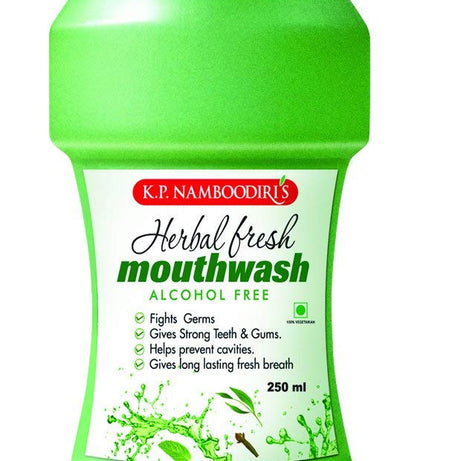 KP Namboodiri Herbal Mouthwash 250ml -  KP Namboodiri - Medizzo.com