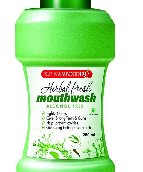 KP Namboodiri Herbal Mouthwash 250ml -  KP Namboodiri - Medizzo.com