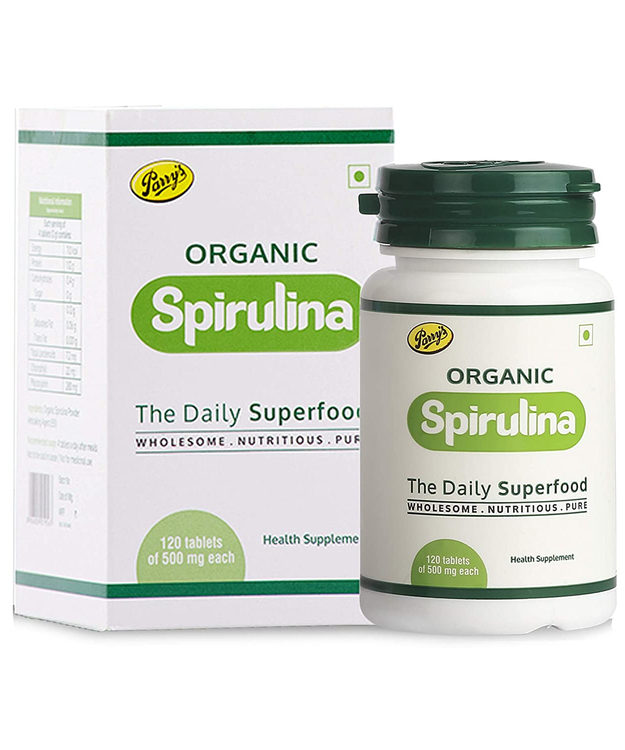 Parry's Spirulina Tablets 120Tablets (Organic) -  Parrys - Medizzo.com
