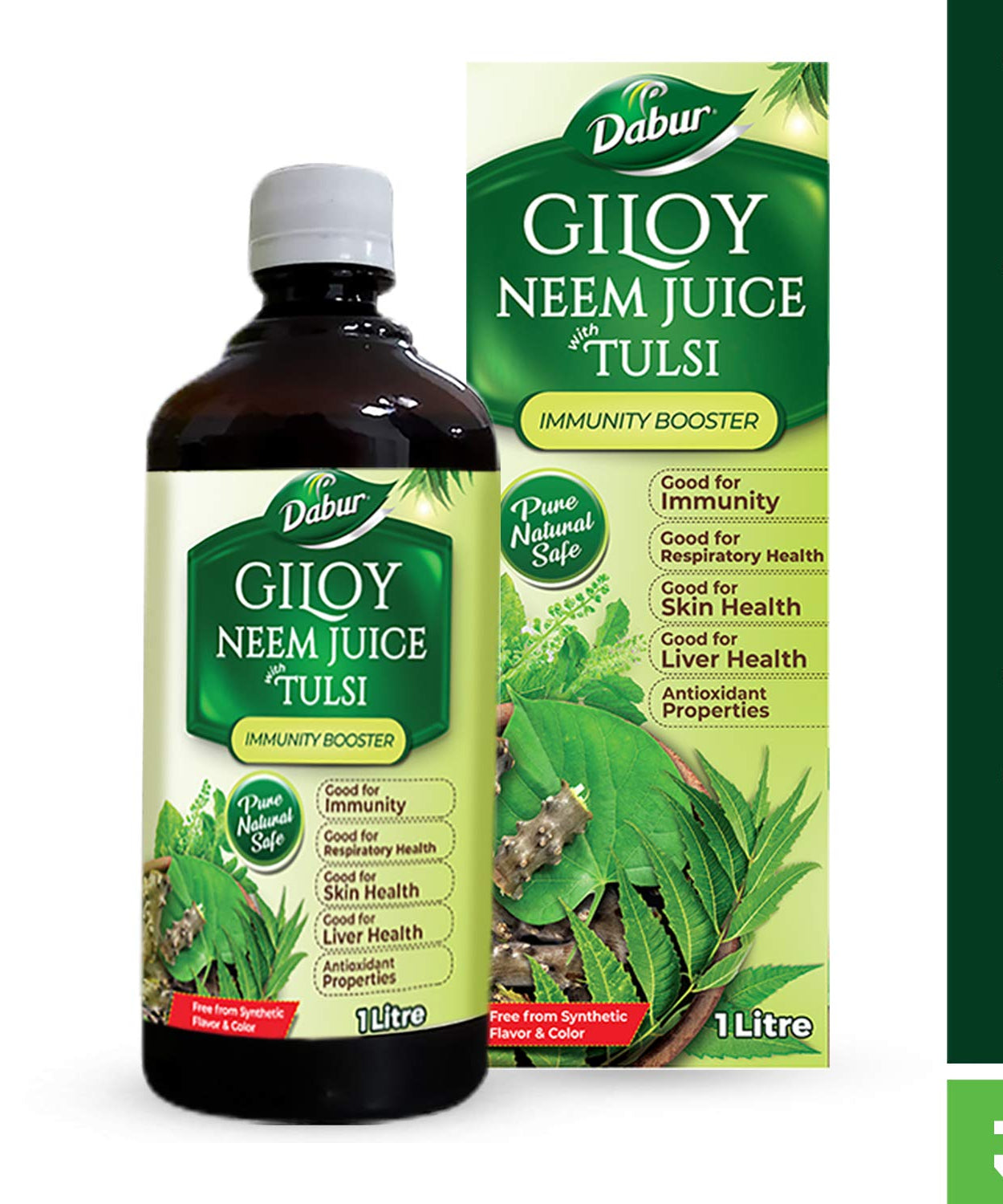 Dabur Giloy Neem Juice with Tulsi 1Litre -  Dabur - Medizzo.com
