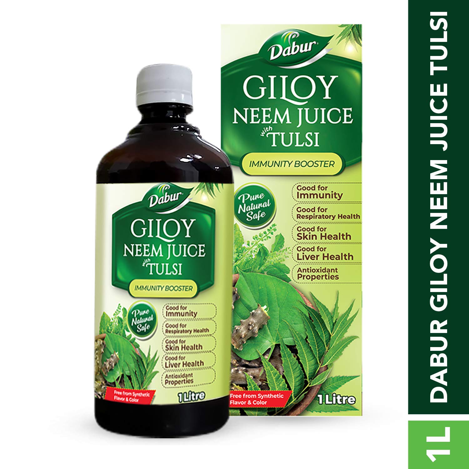 Dabur Giloy Neem Juice with Tulsi 1Litre -  Dabur - Medizzo.com