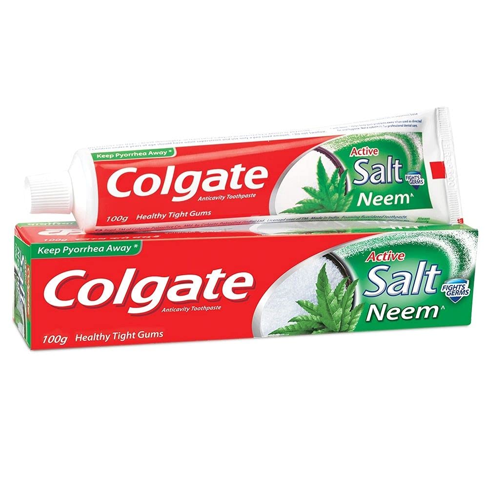 Colgate Active Salt Neem Toothpaste 100gm -  Colgate - Medizzo.com