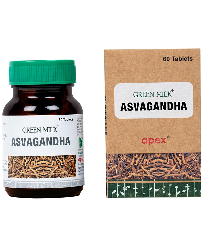 Apex Ashwagandha tablets - 60Tablets -  Apex Ayurveda - Medizzo.com