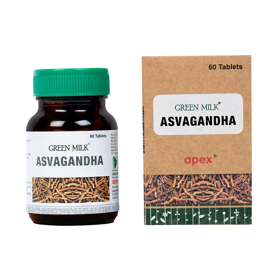 Apex Ashwagandha tablets - 60Tablets -  Apex Ayurveda - Medizzo.com