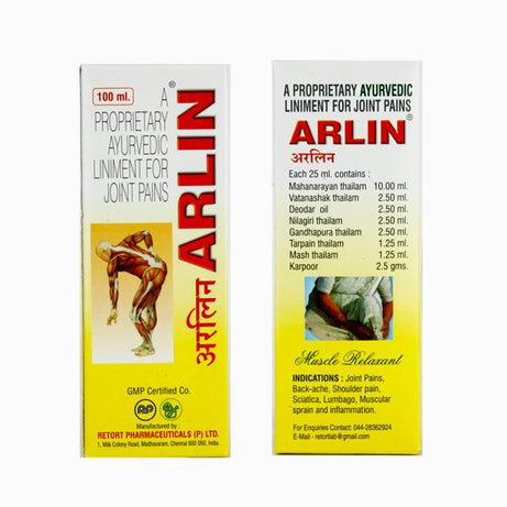 Arlin Oil for Joint Pains -  Retort Pharma - Medizzo.com
