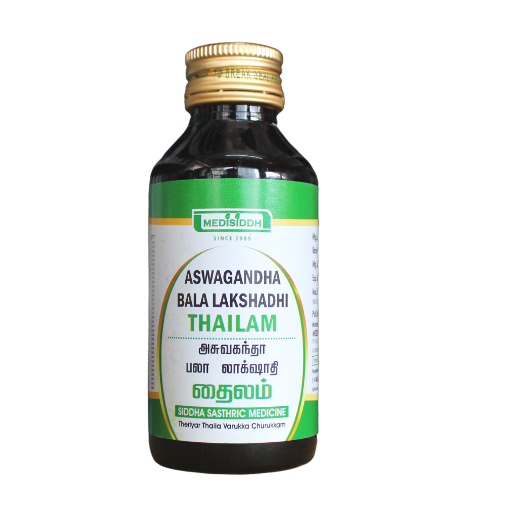 Shop Medisiddh Aswagandha Bala Lakshadi Thailam 100ml Online - Medizzo.com