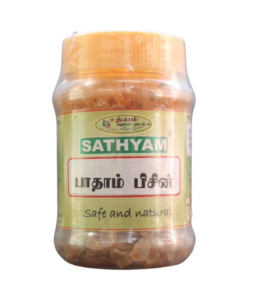 Badam Pisin 150gm ( Almond / Badam Gum ) -  Sathyam Herbals - Medizzo.com