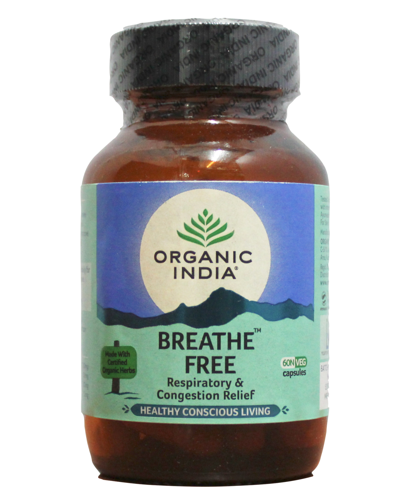 Breathe free capsules - 60capsules -  Organic India - Medizzo.com