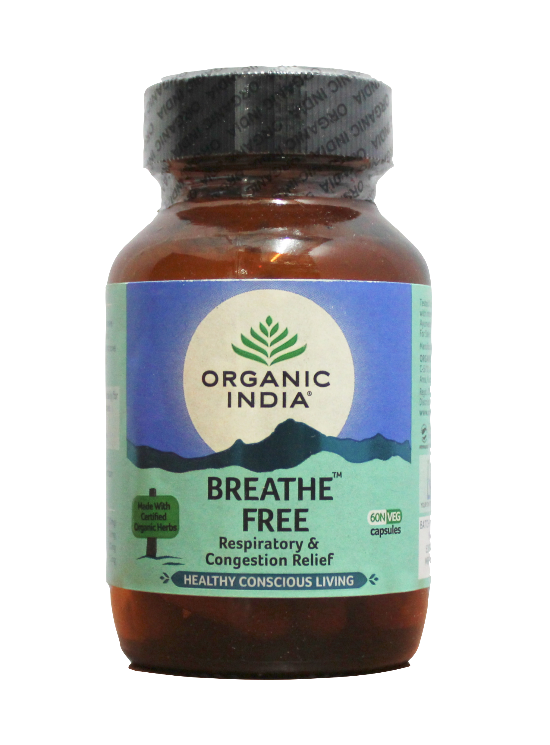 Breathe free capsules - 60capsules -  Organic India - Medizzo.com