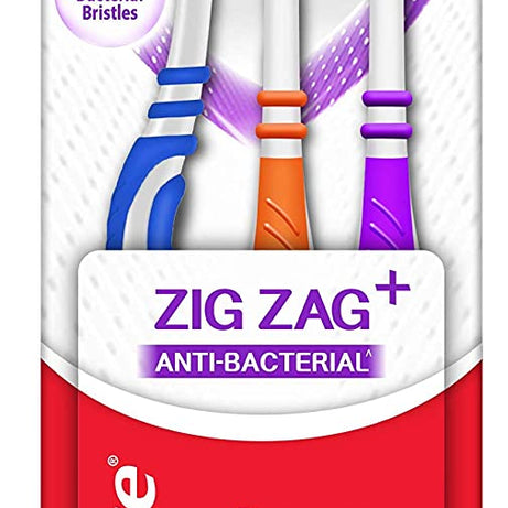 Colgate Zig Zag Soft Toothbrush - 3 Pieces -  Colgate - Medizzo.com