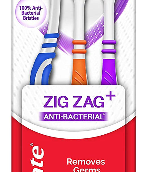Colgate Zig Zag Soft Toothbrush - 3 Pieces -  Colgate - Medizzo.com