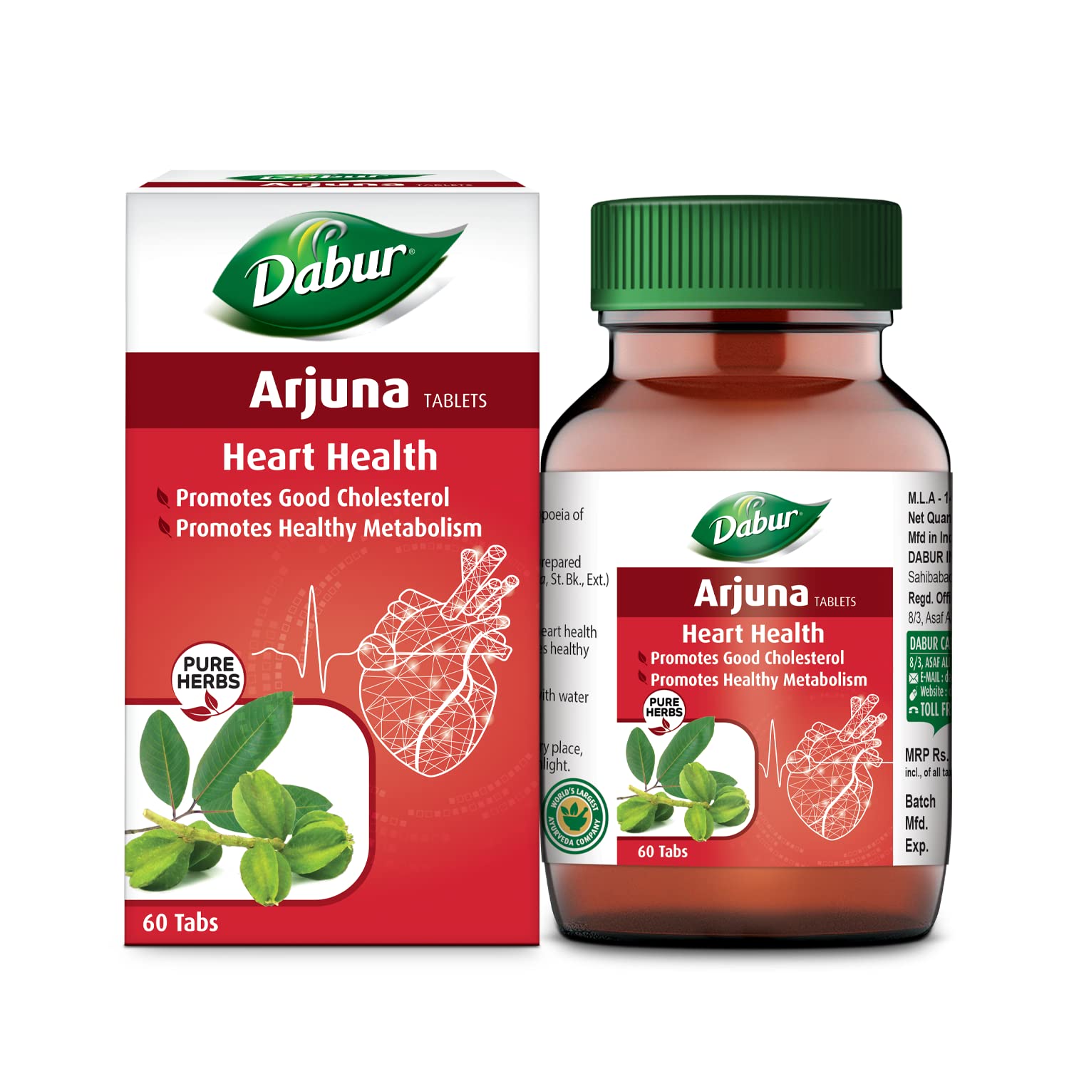 Dabur Arjuna Tablets - 60 Tablets -  Dabur - Medizzo.com