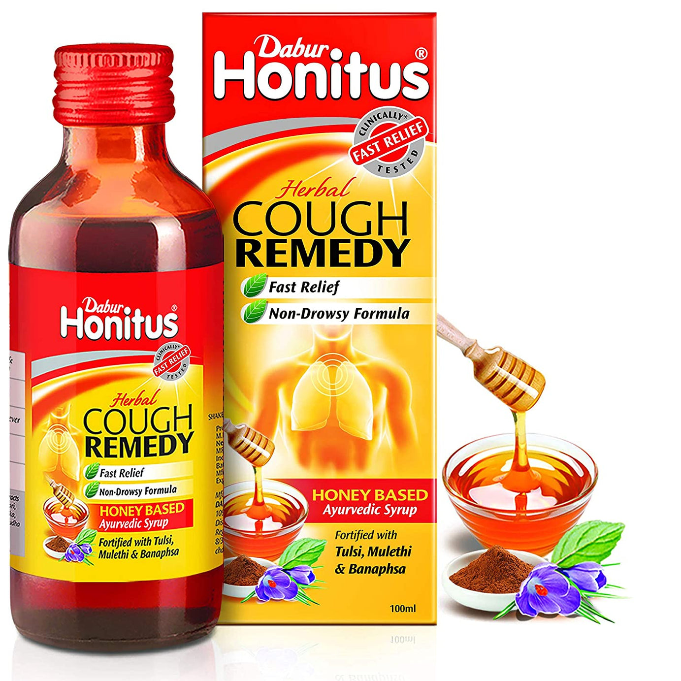 Dabur Honitus Syrup 100ml -  Dabur - Medizzo.com