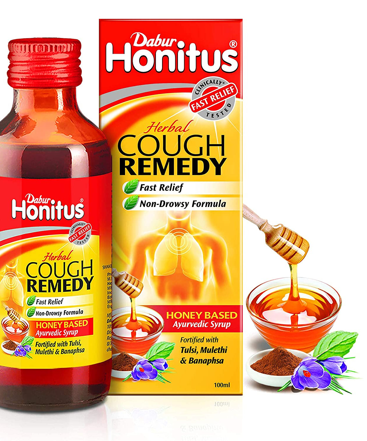 Dabur Honitus Syrup 100ml -  Dabur - Medizzo.com
