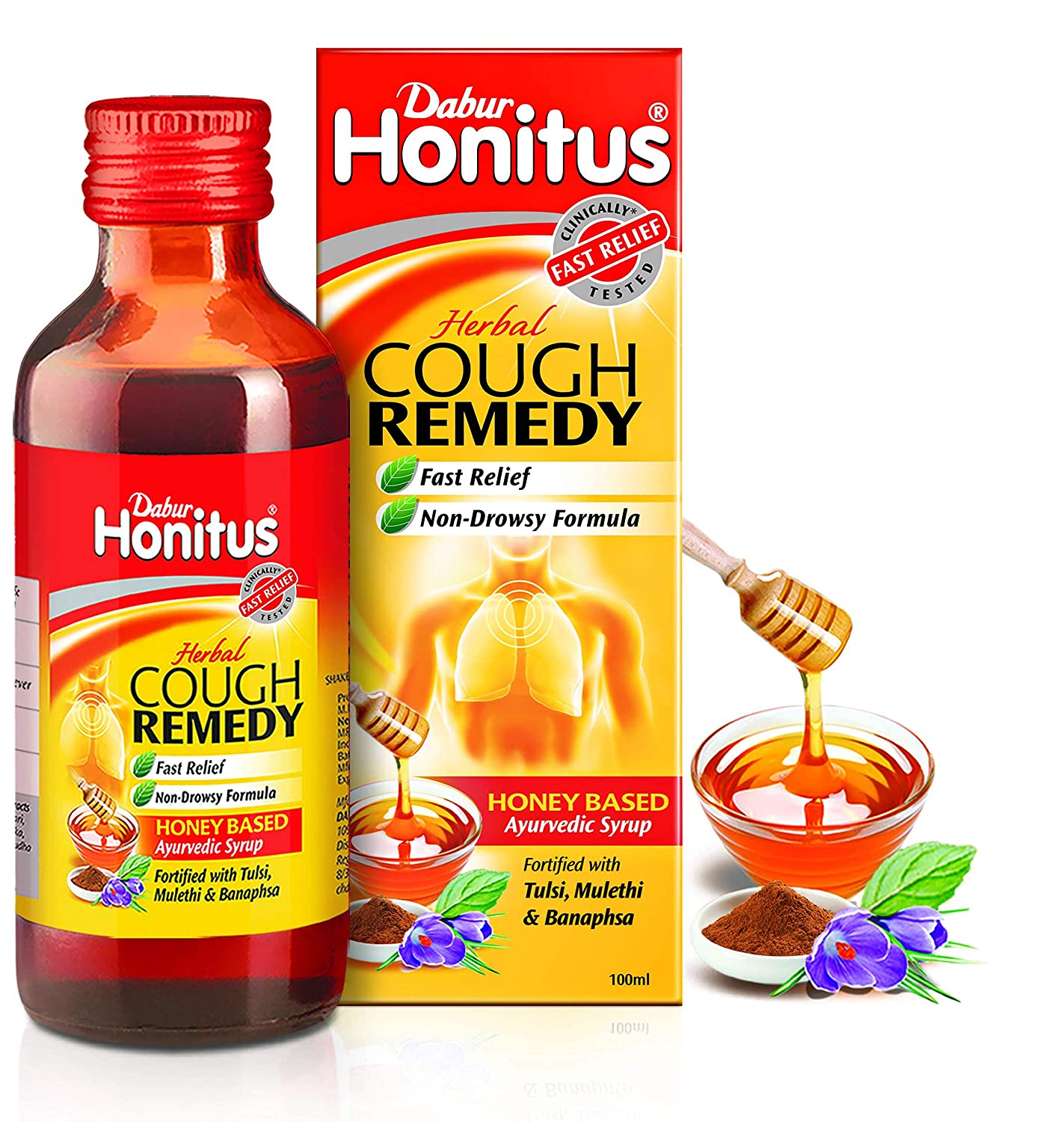 Dabur Honitus Syrup 100ml -  Dabur - Medizzo.com