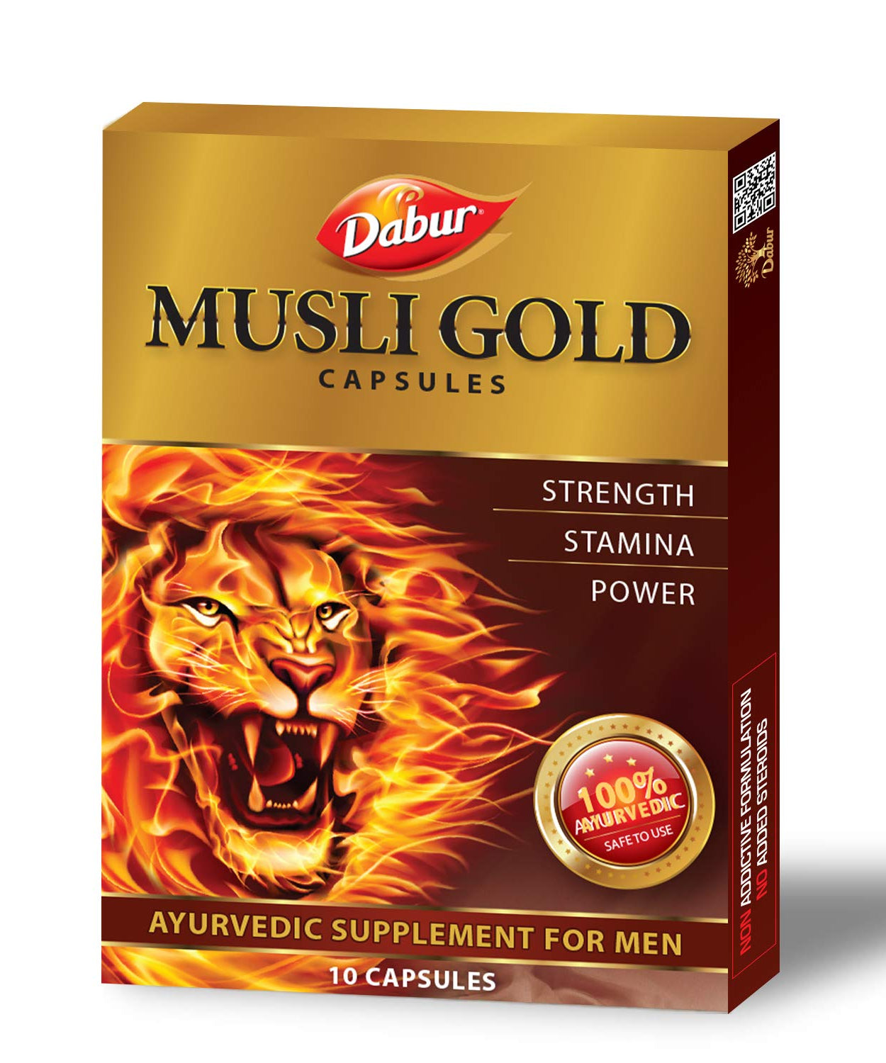 Musli Gold Capsules - 10Capsules ( Clearance Sale Expiry: May/2022 ) -  Dabur - Medizzo.com