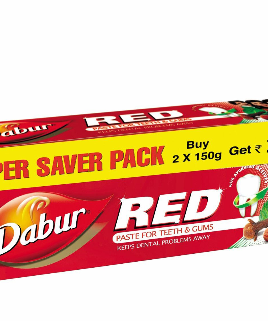 Dabur Red Toothpaste Super Saver Pack - 150gm + 150gm -  Dabur - Medizzo.com