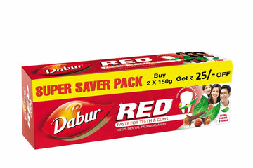 Dabur Red Toothpaste Super Saver Pack - 150gm + 150gm