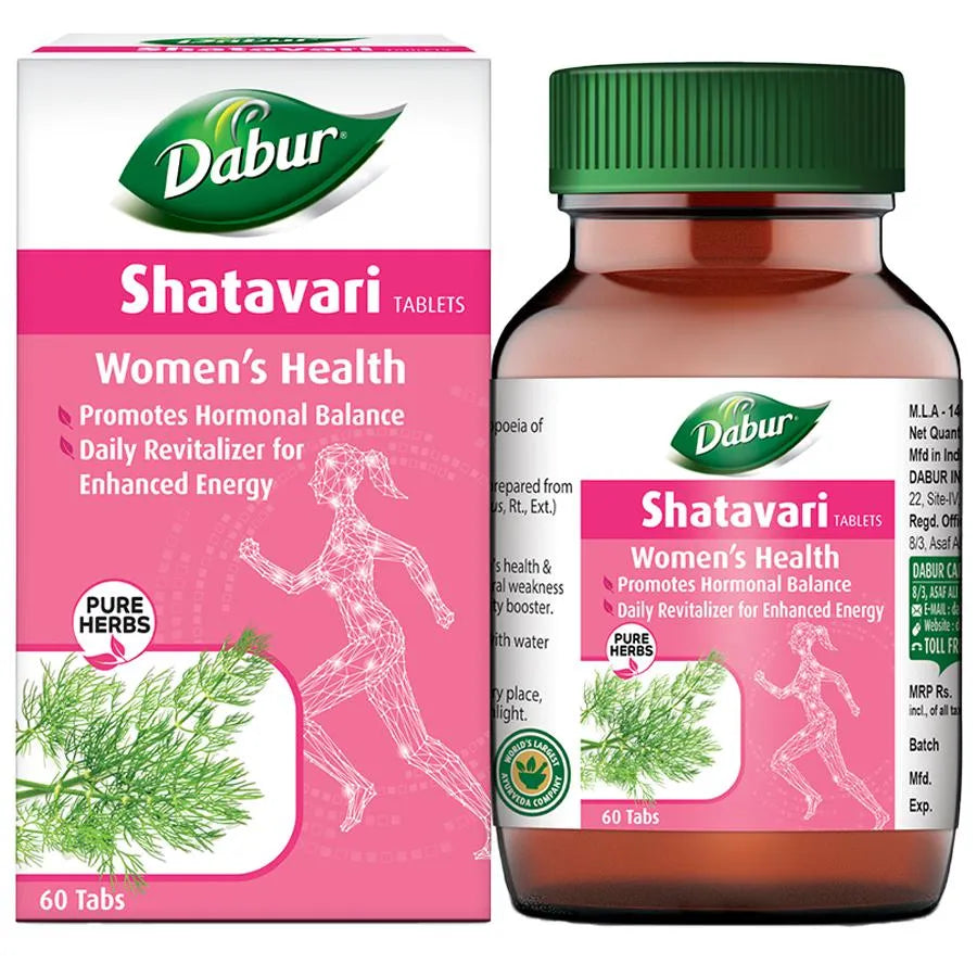 Dabur Shatavari Tablets - 60 Tablets -  Dabur - Medizzo.com