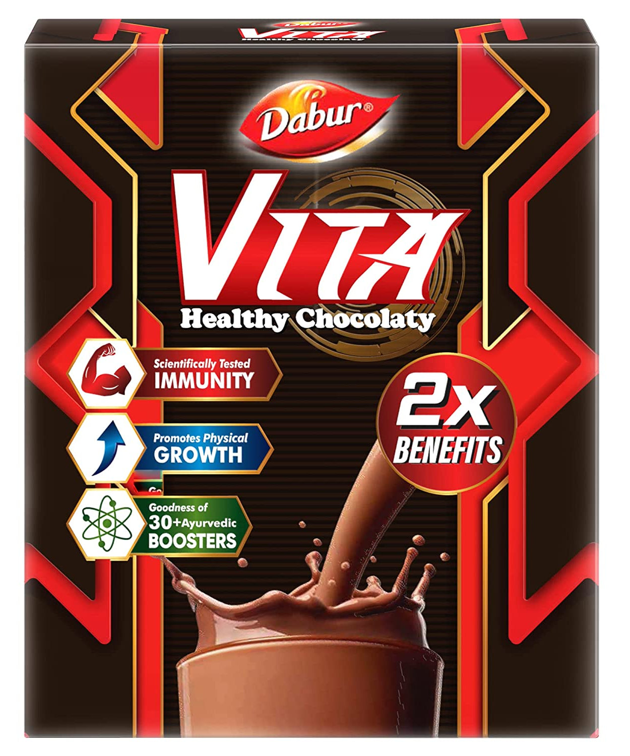 Dabur Vita Healthy Chocolaty Nutritional Drink Powder - 500gm Refill Pack -  Dabur - Medizzo.com