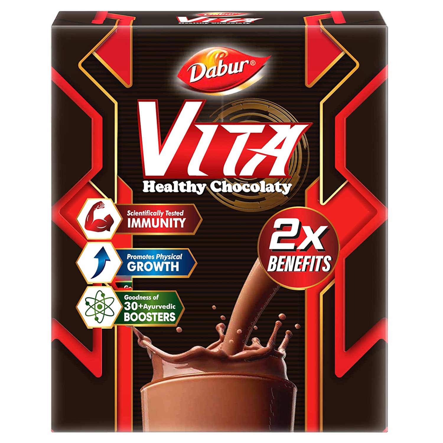 Dabur Vita Healthy Chocolaty Nutritional Drink Powder - 500gm Refill Pack -  Dabur - Medizzo.com