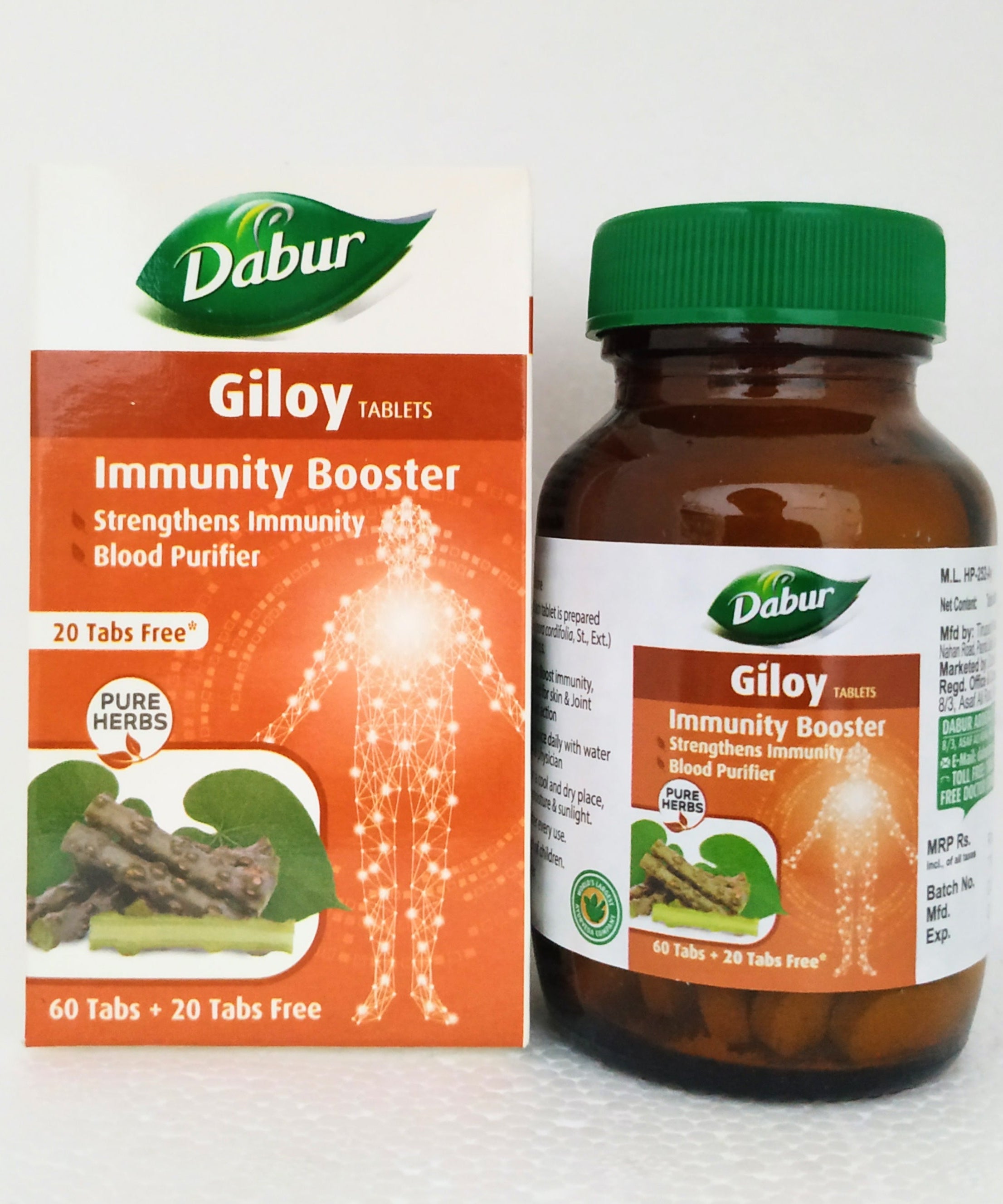 Dabur Giloy Tablets - 60Tablets -  Dabur - Medizzo.com