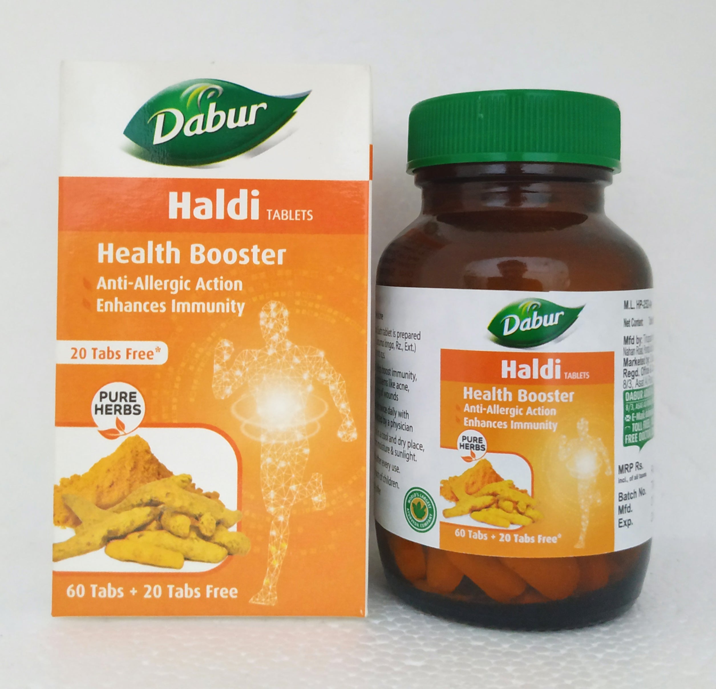 Dabur haldi tablets - 60tablets -  Dabur - Medizzo.com