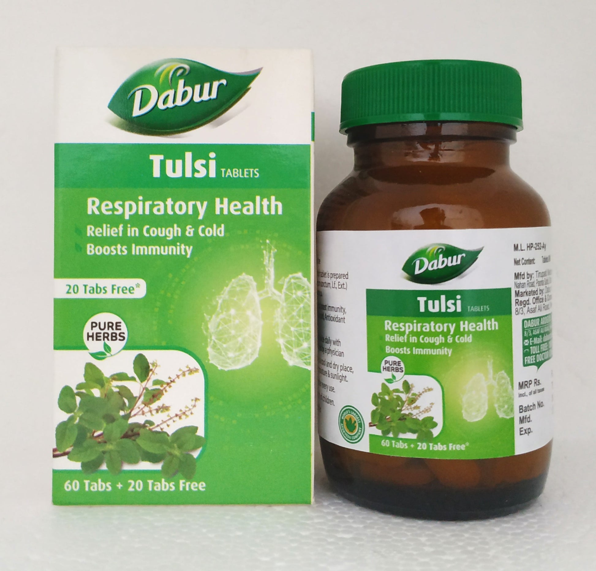 Dabur tulsi tablets - 60Tablets -  Dabur - Medizzo.com