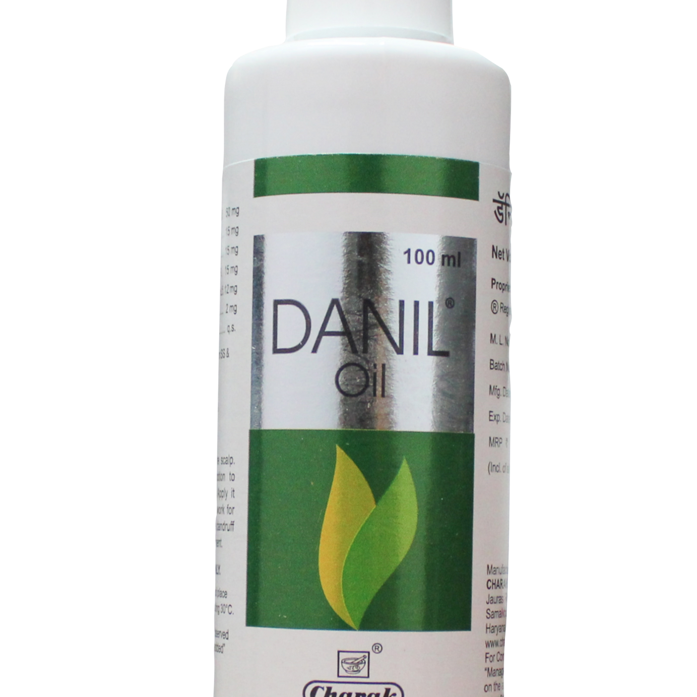 Danil anti dandrull hair oil 100ml -  Charak - Medizzo.com