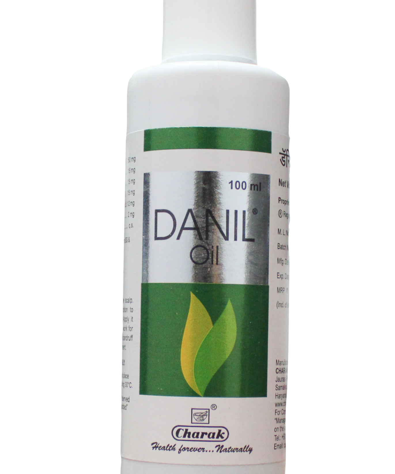 Danil anti dandrull hair oil 100ml -  Charak - Medizzo.com